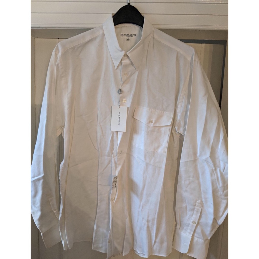 NWT! Giorgio Armani White Men’s Dress Shirt